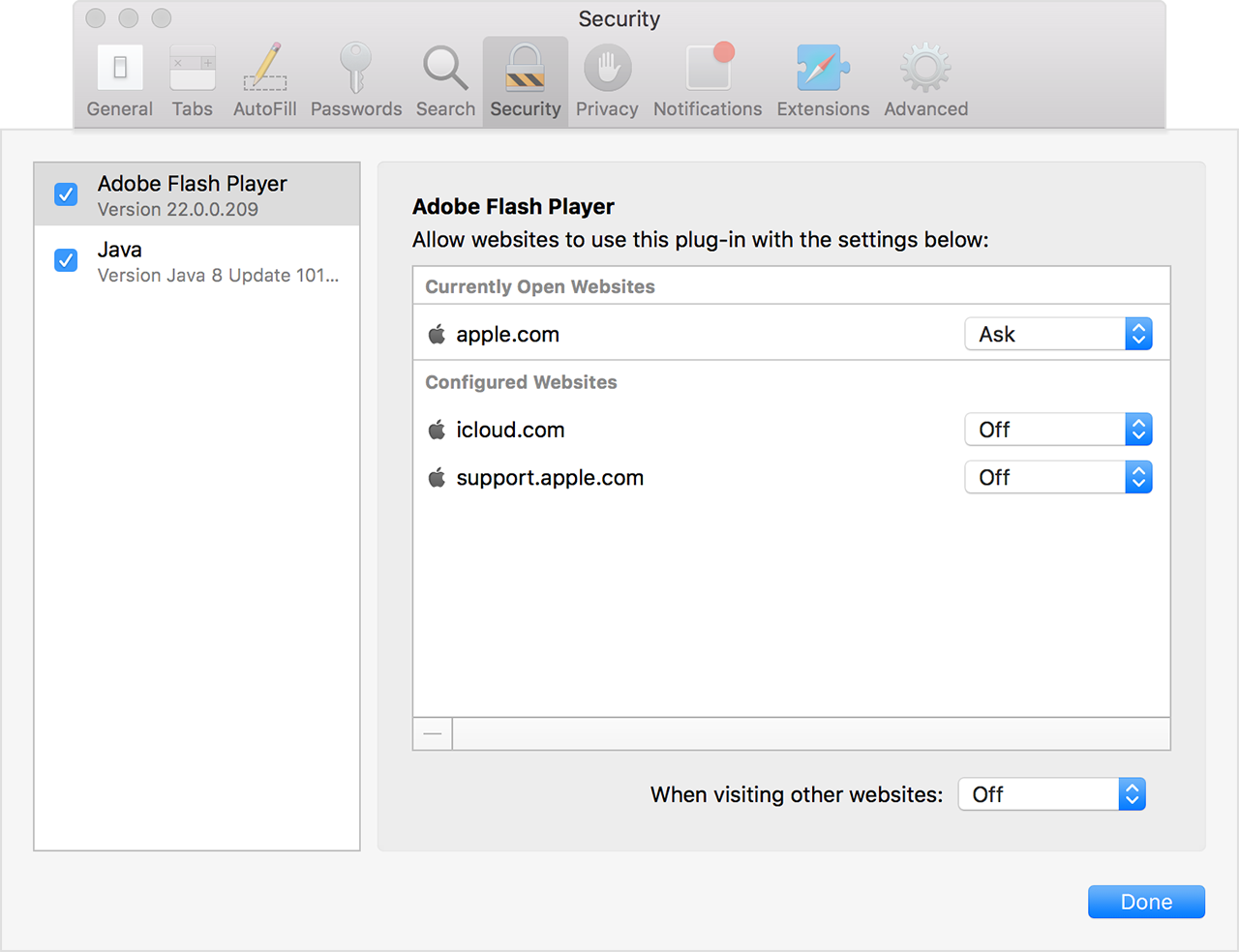 how to activate adobe flash on mac